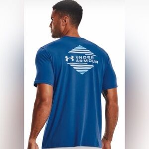 NWT Under Armour Men's OD Horizon Short Sleeve Tee in Blue